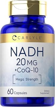 Carlyle NADH CoQ10 Supplement | 20mg | 60 Capsules | Mega Strength | Non-GMO, Gluten Free on Amazon.ae - Price Tracker