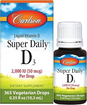 Carlson Labs, Super Daily D3,2000 IU, 0.35fl. oz (10.3ml) - Amazon.sa Price Tracker