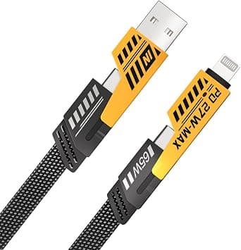 NALACAL 4 in 1 Convertible Metal Fast Data Cable, Braided Cable 65W 3.9ft USB C USB A, Multiple Charging Cable for iPhone/iPad/MacBook Pro/Airpods/Samsung/Android (1.2M) على Amazon.ae - متتبع الأسعار