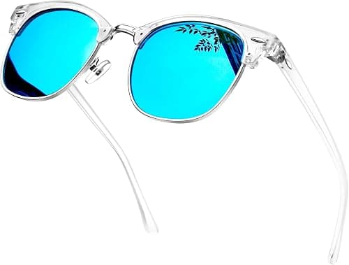KANASTAL Polarized Horn Rimmed Sunglasses for Men Women Semi Rimless UV400 on Amazon - Best Deal Finder