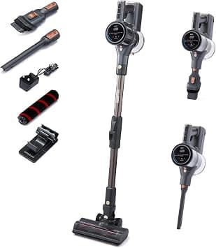 Geepas Cordless 2-in-1 Vacuum Cleaner, Handheld & Stick Vacuum, 33kPa Powerful Suction, 55-Min Runtime, Rechargeable Lithium-Ion Battery, Motorized Brush Head,Touch LED Display on Amazon - Best Deal Finder