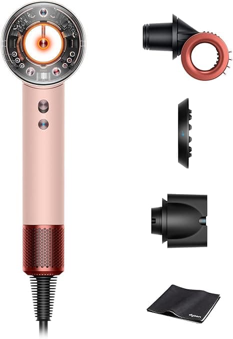 Dyson Supersonic Nural Hair Dryer, Large Airflow, Quick Drying, Scalp Care (HD16 KP AM), Cherry - International Version on Amazon.ae - Price Tracker