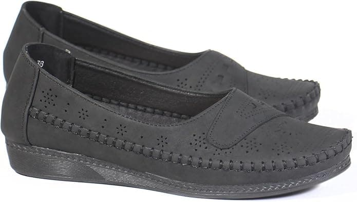 Women's Loafers Shoes | Leather, Soft Bottom, Casual and Comfortable Slip-On Loafers Shoes for Women, Girls & Ladies | Walking Women's Loafers for Office, Work & Travel على Amazon.ae - متتبع الأسعار