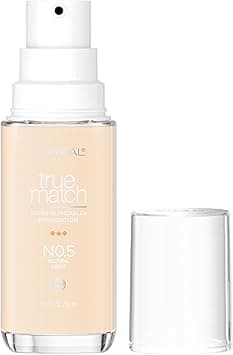 L’Oréal Paris True Match Super-Blendable Foundation, Medium Coverage Liquid Foundation Makeup with SPF 17, N0.5, Light, 1 Fl Oz on Amazon.ae - Price Tracker
