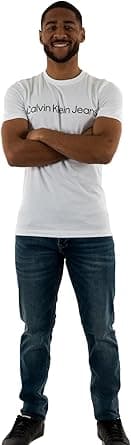 Calvin Klein Jeans Men Institutional Tshirt Institutional Tshirt on Amazon.ae - Price Tracker