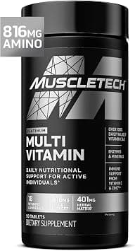 Muscletech Essential Series Platinum Multivitamin | Vitamins & Minerals | Amino Support | Promotes A Healthy Body | Daily Nutrition | 90 Tablets on Amazon.sa - Price Tracker