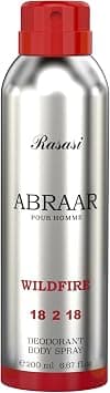 Rasasi Abrar Red Wildfire For Men 200 millilitres على Amazon.ae - متتبع الأسعار