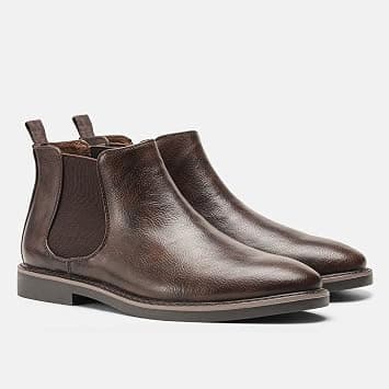 LUCIY Men's Formal Leather Comfort Martin Boots - High Top Business Dress Shoes, Black Pointed Toe (Color: Brown, Size: 41) على Amazon.ae - متتبع الأسعار