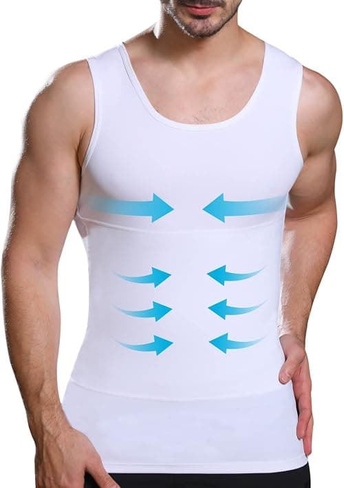 Lgtfy Mens Slimming Body Shaper Vest, Chest Abdomen Compression Tank Top, Belly Hiding Undershirts - Change in Seconds on Amazon.ae - Price Tracker