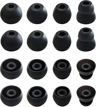 Silicone Ear Tips for Powerbeats Pro, Powerbeats 3 & 2& 4 Replacement Earbuds Tips Powerbeats Double Flange Rubber Eartips for Powerbeats by Dr Dre 8 Pairs Black on Amazon.ae - Price Tracker