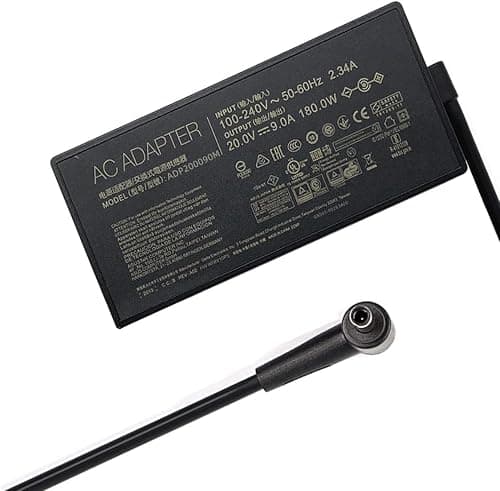 180W Charger Fit for Asus Rog Zephyrus G14 GA401 G15 GA502, Tuf F15 F17 A15 A17 20V 9A ADP-180TB H AC Adapter على Amazon.ae - متتبع الأسعار