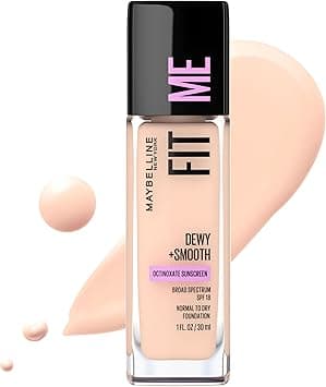 Maybelline New York Fit Me Dewy + Smooth Foundation Makeup, Fair Ivory, 1 Fl. Oz (Pack of 1) on Amazon.ae - Price Tracker