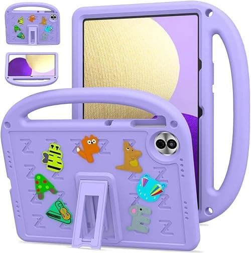 Gruattreay Kids Case Compatible with Honor Pad 10 12.1 inch 2025, Heavy Duty EVA Foam Shockproof Cover Kids Proof Tablet Case with Stand & Shoulder Strap (Purple) on Amazon.ae - Price Tracker