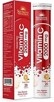 Sunshine Nutrition Vitamin C 2000mg Orange Flavor Sugar Free Effervescent Tablet 20's - Amazon.ae Price Tracker