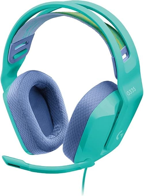 Logitech G335 Wired Gaming Headset, with Microphone, 3.5mm Audio Jack, Comfortable Memory Foam Earpads, Lightweight, Compatible with PC, PlayStation, Xbox, Nintendo Switch - Mint on Amazon - Best Deal Finder