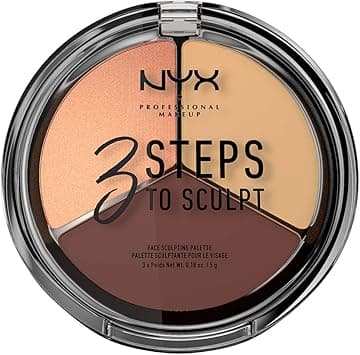 NYX PROFESSIONAL MAKEUP 3 Steps to Sculpt Face Sculpting Palette, Medium 03 on Amazon.ae - Price Tracker