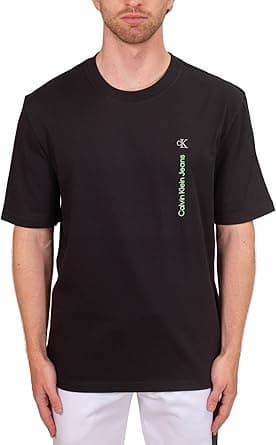 Calvin Klein Jeans Mens VERTICAL INSTITUTIONAL T-Shirt on Amazon.ae - Price Tracker