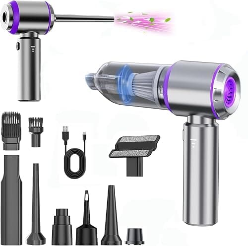 Car Vacuum Portable Cordless 16000PA – High Power Mini Vacuum Cleaner 4-in-1 with Compressed Air Duster, Air Blower & Pump, Handheld Brushless Motor Vacuum for Car, Home, Office & Camping on Amazon - Best Deal Finder