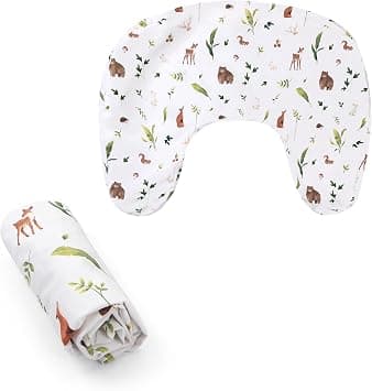 Boppy Nursing Pillow Cover - Soft, Hypoallergenic Washable Microfiber Bottle & Breastfeeding Pillow Covers (Redesigned Feeding Pillow Sold Separately) - Neutral Plants and Animals on Amazon.ae - Price Tracker