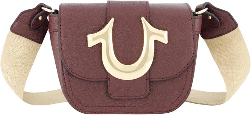 TRUE RELIGION Womens True Religion Women's Crossbody Bag, Mini Flap Adjustable Shoulder Handbag With Horseshoe Logo Crossbody Bag on Amazon - Best Deal Finder
