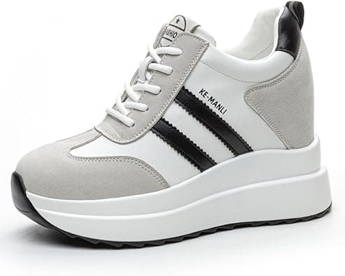Women's Trainers with Wedge Heel 10 cm Platform Casual Shoes Fashion Wedges Trainers Comfortable Non-Slip Trainers on Amazon.ae - Price Tracker
