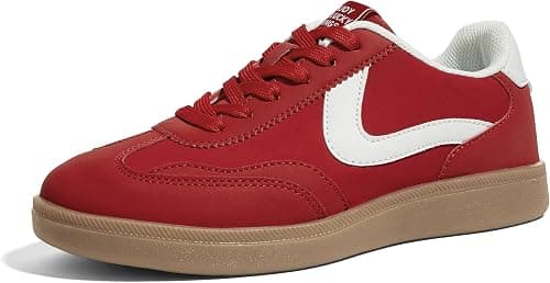 LUCKY STEP Women's Retro Fashion Sneakers Classic Casual Walking Shoes Non Slip Comfort Skate Shoes on Amazon.ae - Price Tracker