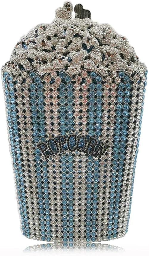 DJBM Luxury Women Popcorn Rhinestone Clutch Evening Bag Crystal Clutch Purses Diamond Clutch for Women Evening Party on Amazon.ae - Price Tracker