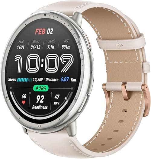 20 mm Bracelet with Rustproof Buckle Compatible with Amazfit Active 2, Men Women Soft Breathable Leather Sports Watch Strap Compatible with Amazfit Active 2 على أمازون - دليلك لأفضل العروض