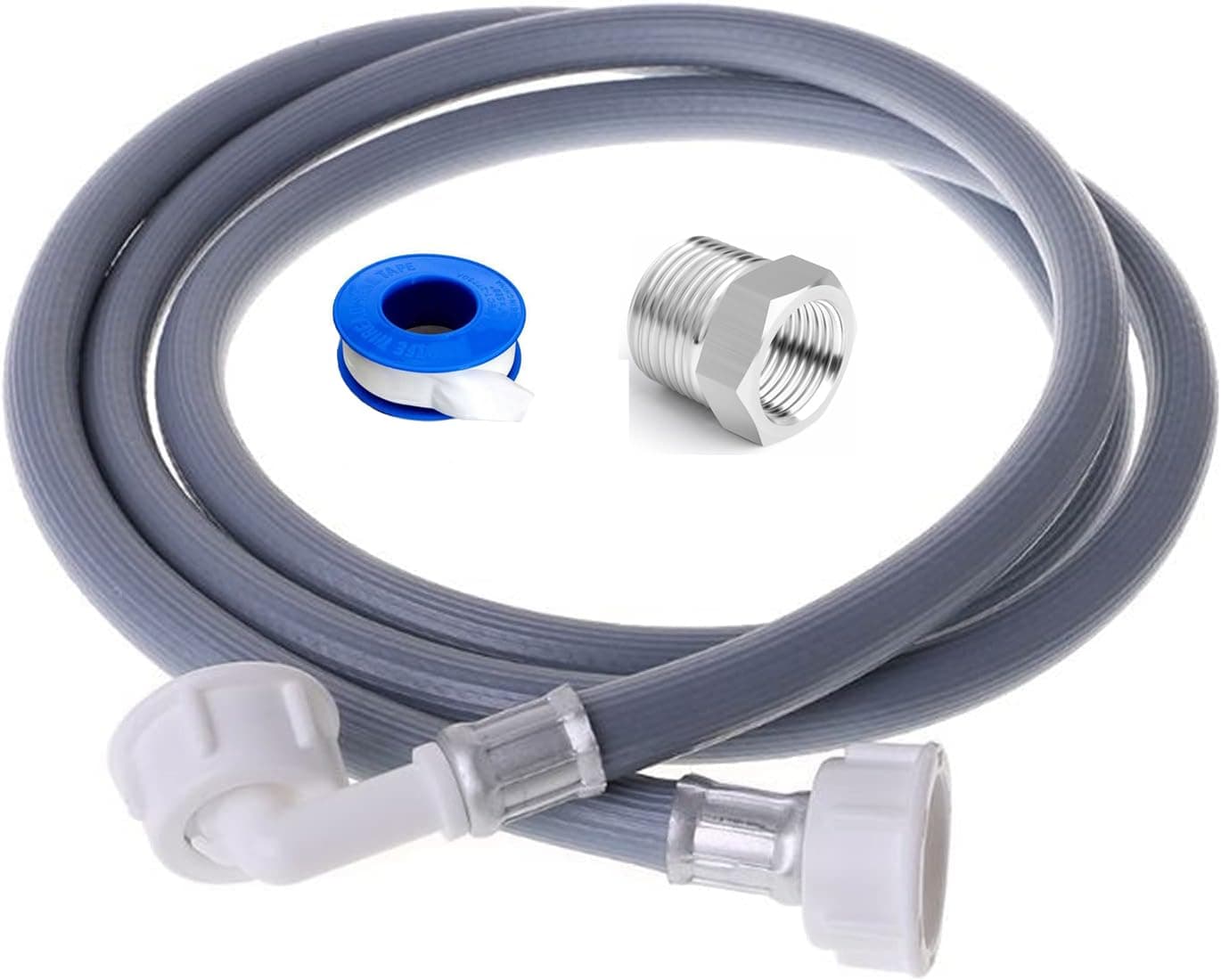 KALEDE Extra Long Universal Washing Machine | Dishwasher 3.5M Cold Water Fill Inlet Pipe Feed Hose,Burst Proof Washing Machine Water Inlet Pipe, Washer Pipe with Connectors on Amazon.ae - Price Tracker