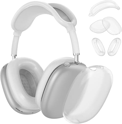 Silicone Case Cover for AirPods Max Headphones, Ear Pad Case Cover/Ear Cups Cover/Headband Cover for AirPods Max (USB-C/Lightning)(2024/2020), Soft Skin Accessories for Apple AirPods Max, Foggy White on Amazon - Best Deal Finder