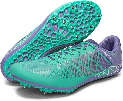 Mens Womens Boys Girls Spikes Athletics Racing Running Shoes Track and Field Sneaker …, White Black, 7.5 on Amazon.ae - Price Tracker