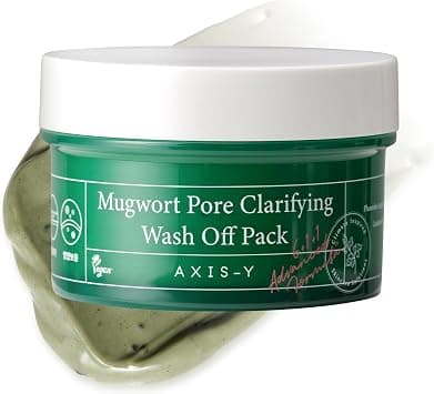 AXIS-Y Mugwort Pore Clarifying Wash Off Pack 50ml - Face Exfoliator Targets Clogged Pores, Whitehead & Blackhead Remover - Vegan Korean Skin Care Glass Skin Clay Mask - 3.38 fl. oz. على Amazon.ae - متتبع الأسعار