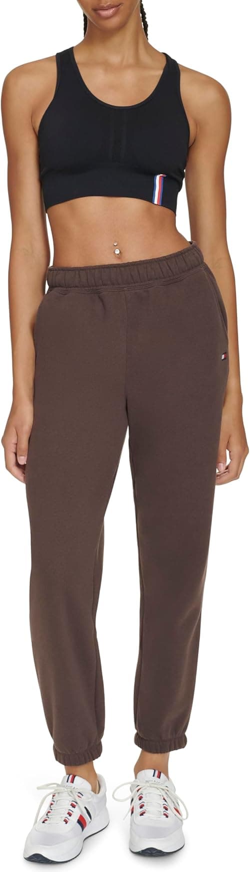 Tommy Hilfiger womens Embroidered Logo Relaxed Fit Jogger Fleece Jogger Pants on Amazon.ae - Price Tracker