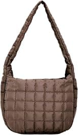Women's Quilted Shoulder Bag Padded Tote Bag Large Capacity Hobo Purse Lightweight Nylon Padding Handbag - Amazon.ae Price Tracker