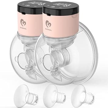 Bellababy Wearable Breast Pump Hands Free, Low Noise Touch Screen Electric Breast Pump Wireless Portable, 4 Modes 9 Levels of Suction, 6 oz 2 Packs. (24mm Flange, Come with 21mm/19mm/17mm Inserts) on Amazon.ae - Price Tracker