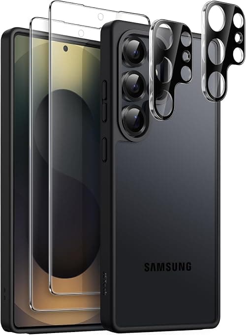 JETech 5 in 1 Matte Case for Samsung Galaxy S25 Ultra, Titanium Black on Amazon.ae - Price Tracker
