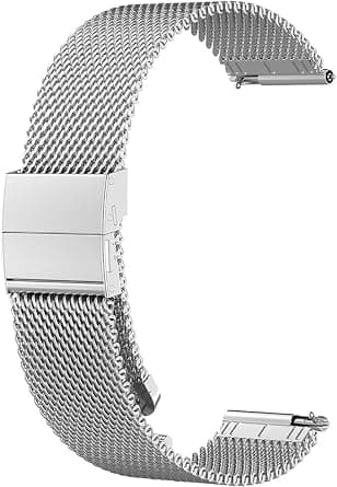 Bracelets Compatible with Amazfit Bip 5 Stainless Steel Mesh Watch Strap, 22 mm Metal Replacement Strap for Amazfit Bip 5 Smartwatch on Amazon.sa - Price Tracker
