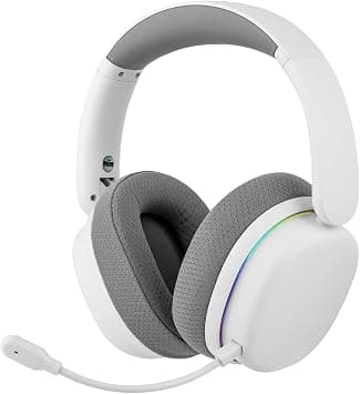 EPOMAKER X AULA G7 Pro Wireless Gaming Headset, Dual Mode BT5.3 & 2.4GHz, 7.1 Surround Sound, 80+ Hour Battery, RGB Light, with Noise Canceling Mic for PS5, PS4, Switch, PC (White) | 7.1 Surround Sound, 80+ Hour Battery, RGB Light, with Noise Canceling Mic for PS5, PS4, Switch, PC (White) على Amazon.ae - متتبع الأسعار