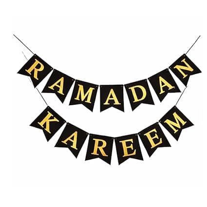 BrainGiggles Ramadan Kareem Banner, Black & Gold Decorations for Home, Eid and Ramadan Party Supplies and Wall Decor | Ramadan Mubarak Banner on Amazon.ae - Price Tracker
