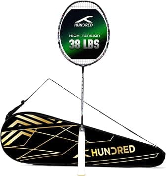 Hundred Predator 79 Extra Strong Japan Made Graphite Strung Badminton Racket with Full Racket Cover | 79 Grams (5U) | Maximum Tension : ≤38lbs on Amazon.ae - Price Tracker
