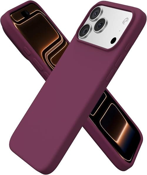 ORNARTO Silicone Case for iPhone 17 Pro Max, 6.9 Inch, Thin Mobile Phone Case iPhone 17 Pro Max Made of Liquid Silicone, Scratch-Resistant and Shockproof Protective Case iPhone 17 ProMax Case (2025 on Amazon.ae - Price Tracker