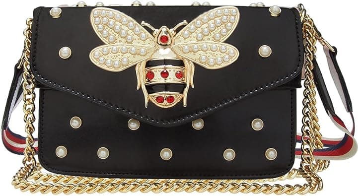 Beatfull Designer Bee Purse Fashion Crossbody Bags with Pearl for Women Pu Leather Shoulder Clutch Handbags on Amazon.ae - Price Tracker