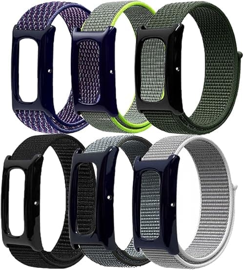 6-Pack Nyon Compatible with Fitbit Air Band, Flexible Soft Breathable Woven Replacement Strap Wristband Bracelet with Loop Closure for Google Fitbit Air Fitness Tracker Accessories on Amazon.ae - Price Tracker