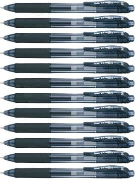 Pentel Energel-X Retractable Liquid Gel Pen, 0.5 Mm, Black, Pack Of 12 on Amazon.sa - Price Tracker
