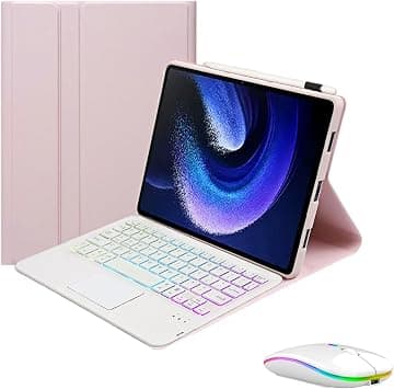 Keyboard Case for Honor Pad 10 / Tablet 10 12.1inch 2025 with Touchpad 7-Color Backlit,Square keycaps Bluetooth 5.0 Keyboard Dual-Mode Mouse for HONOR Pad 10 12.1"(Pink) on Amazon.ae - Price Tracker