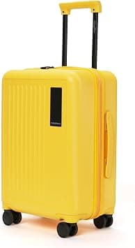 MOKOBARA The Transit Wave - Cabin Luggage | Small 54 cm Yellow Polycarbonate 8 Wheel Trolley Hardsided Suitcase with Built in TSA Lock Travel Suitcase (Summer) on Amazon.ae - Price Tracker