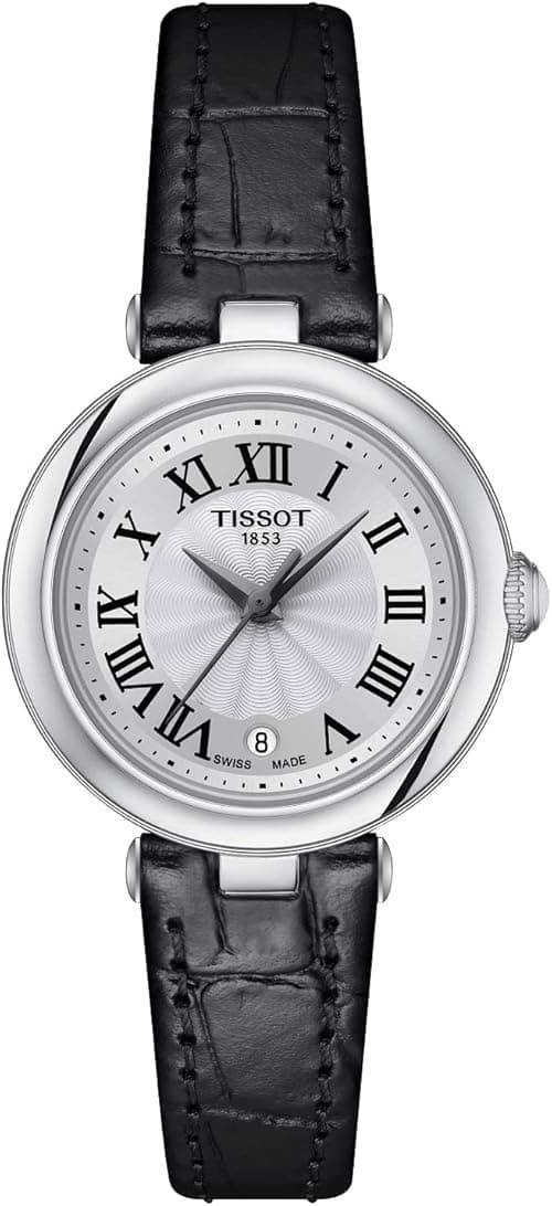 Tissot Womens Tissot Bellissima Small Lady 316L Stainless Steel case Quartz Watch, Black, Leather, 4 (T1260101601300), Black on Amazon.ae - Price Tracker