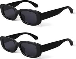 BUTABY Rectangle Sunglasses for Women Retro Driving Glasses 90’s Vintage Fashion Narrow Square Frame UV400 Protection - Amazon.ae Price Tracker