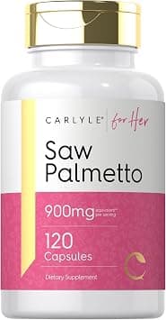 Carlyle Saw Palmetto for Women 900mg | 120 Capsules | Full Spectrum Complex | Non-GMO, Gluten Free Supplement | for Her على Amazon.ae - متتبع الأسعار