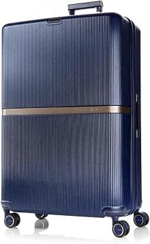 Samsonite Minter Suitcase Check-In Size 81 cm / 30 inch, 4 Spinner Wheels, Polycarbonate, Navy|Aero-Trac Suspension Wheels|TSA Lock|Expandable|Removable Divider|Carry Hook - 10 Years Global Warranty on Amazon - Best Deal Finder